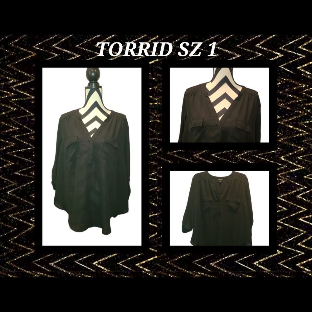 LADIES TORRID BLOUSE SZ 1